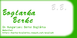 boglarka berke business card